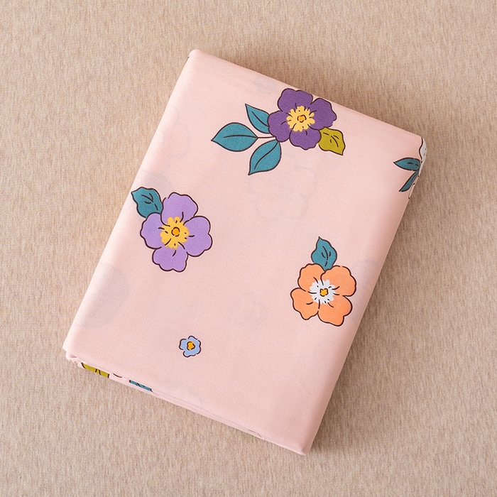 91家纺网 家纺一手货源 找家纺 居美良品 2025新款人字纹老粗布凉席席子单床单 床单单件 暖阳花开