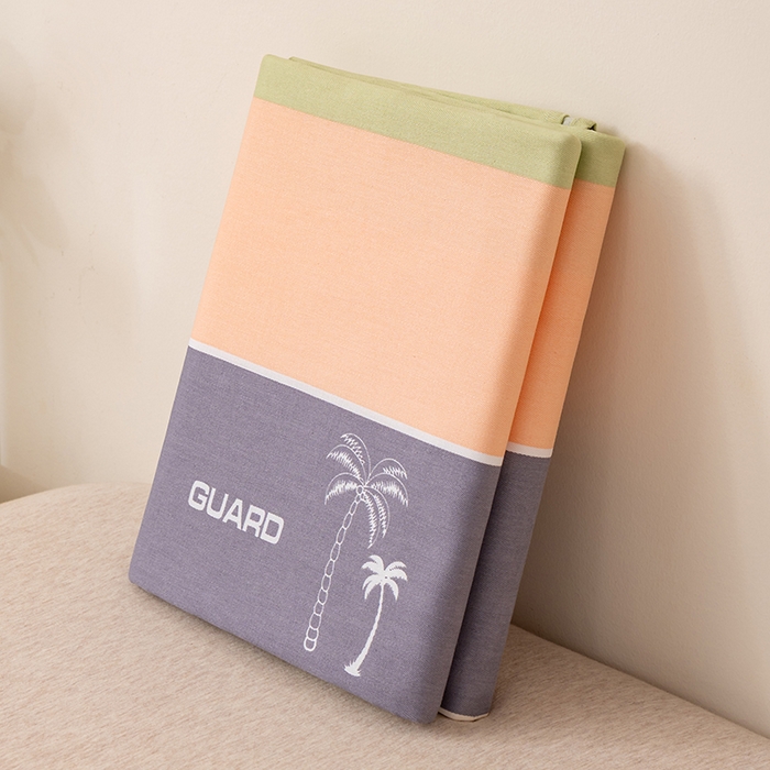 91家纺网 家纺一手货源 找家纺 居美良品 2025新款人字纹老粗布凉席席子单床单 床单单件 椰语织梦