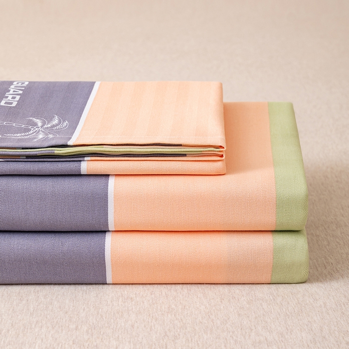 91家纺网 家纺一手货源 找家纺 居美良品 2025新款人字纹老粗布凉席席子单床单 床单单件 椰语织梦