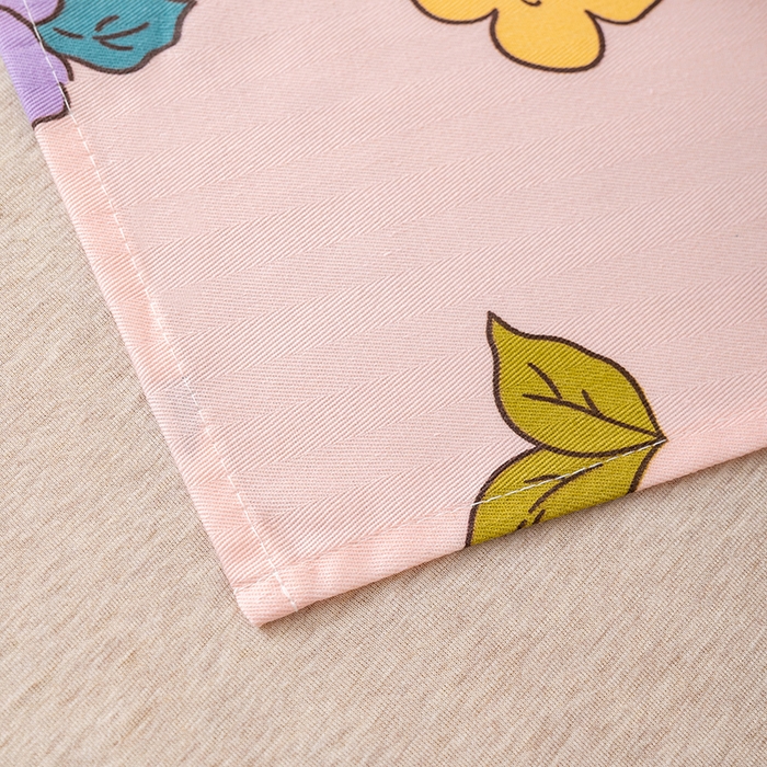 91家纺网 家纺一手货源 找家纺 居美良品 2025新款人字纹老粗布凉席席子单床单 床单单件 暖阳花开