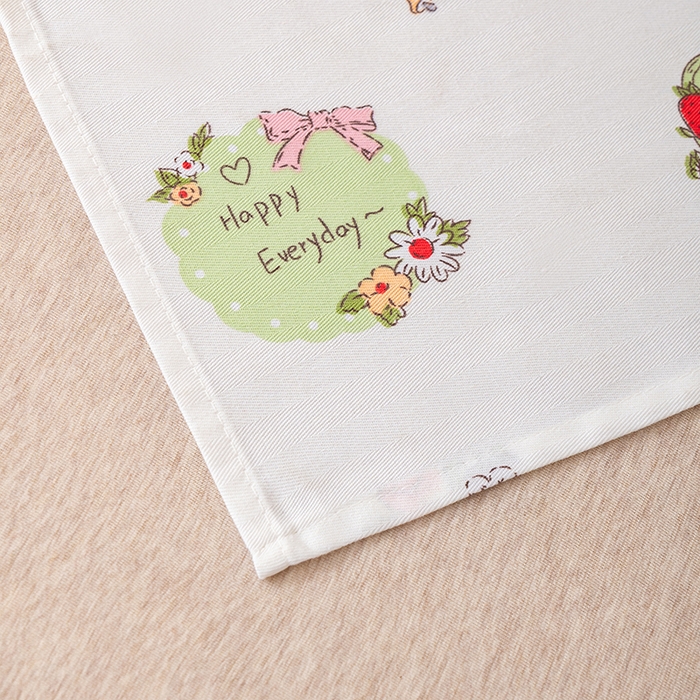 91家纺网 家纺一手货源 找家纺 居美良品 2025新款人字纹老粗布凉席席子单床单 床单单件 快乐小兔