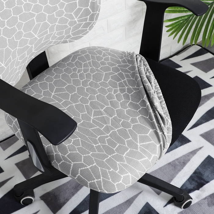 91家纺网 家纺一手货源 找家纺 （总）壹零特色家纺 弹力办公室石纹坐垫套  色织提花椅套 弹性椅套