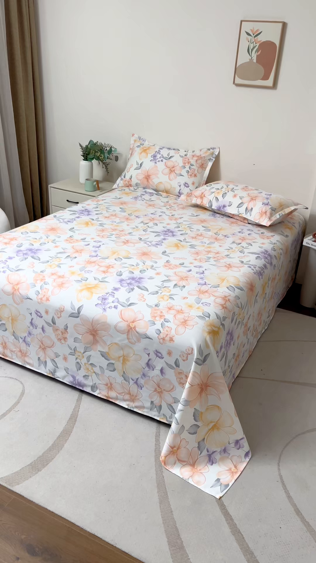 91家纺网 家纺一手货源 找家纺 居美良品 2025新款人字纹老粗布凉席席子单床单 床单单件 静谧时光