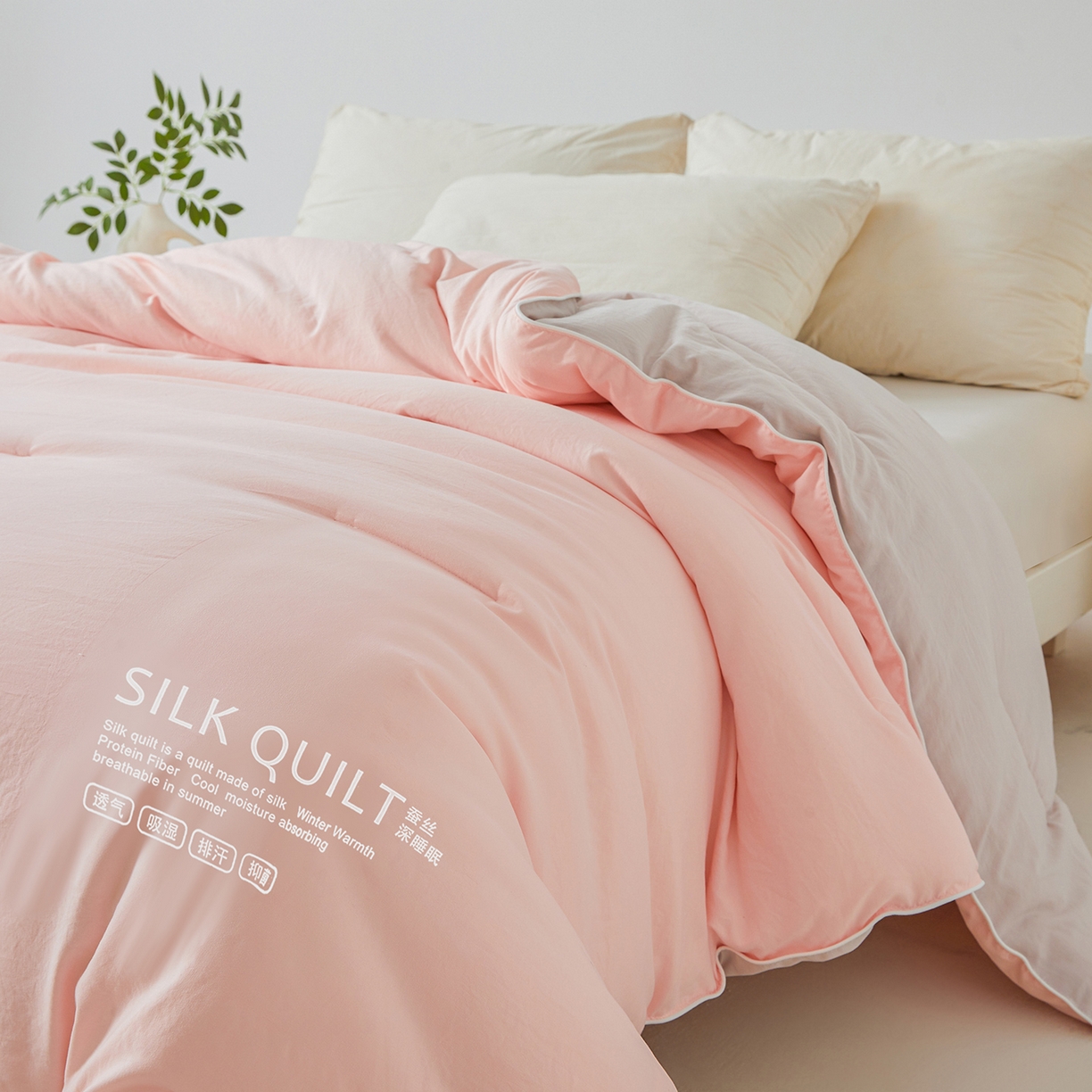 91家纺网 家纺一手货源 找家纺 芭芭棉家纺 2025新款深睡云亚朵同款星球被被子母被冬被芯 冰梅玉