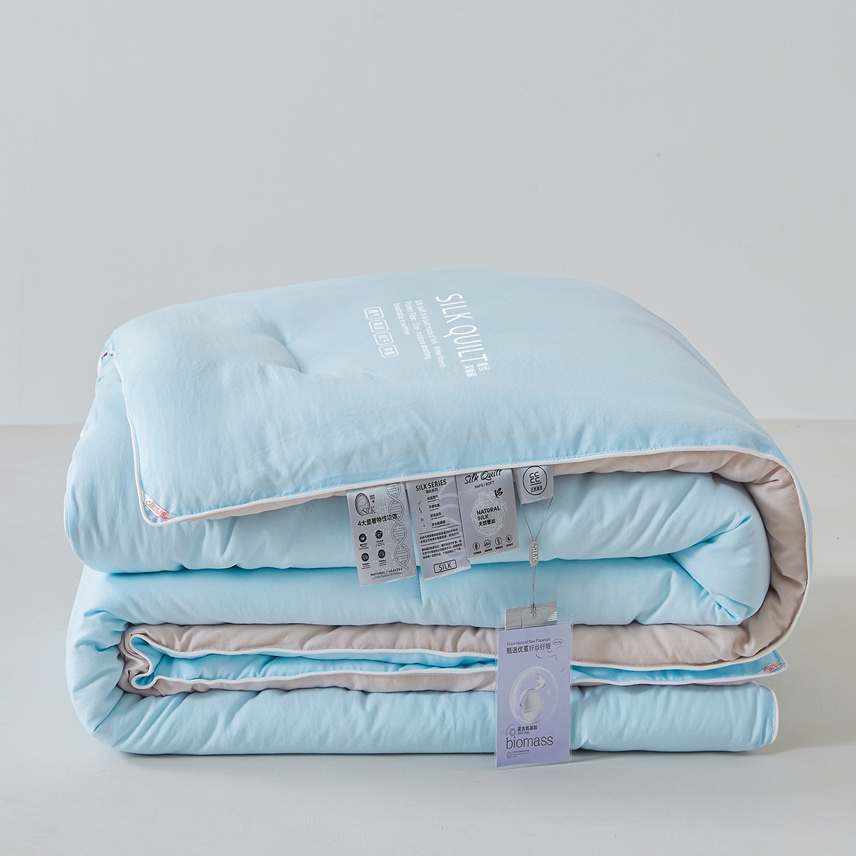 91家纺网 家纺一手货源 找家纺 芭芭棉家纺 2025新款深睡云亚朵同款星球被被子母被冬被芯 轻梦蓝