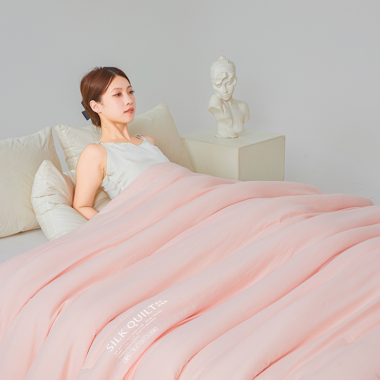 91家纺网 家纺一手货源 找家纺 芭芭棉家纺 2025新款深睡云亚朵同款星球被被子母被冬被芯 冰梅玉