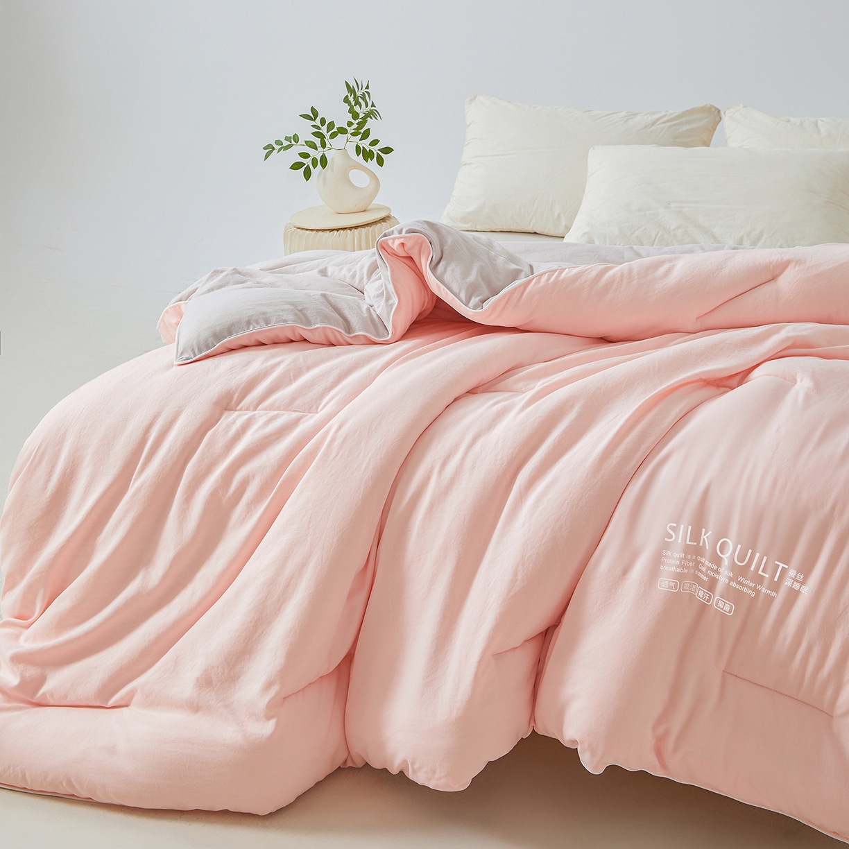 91家纺网 家纺一手货源 找家纺 芭芭棉家纺 2025新款深睡云亚朵同款星球被被子母被冬被芯 冰梅玉