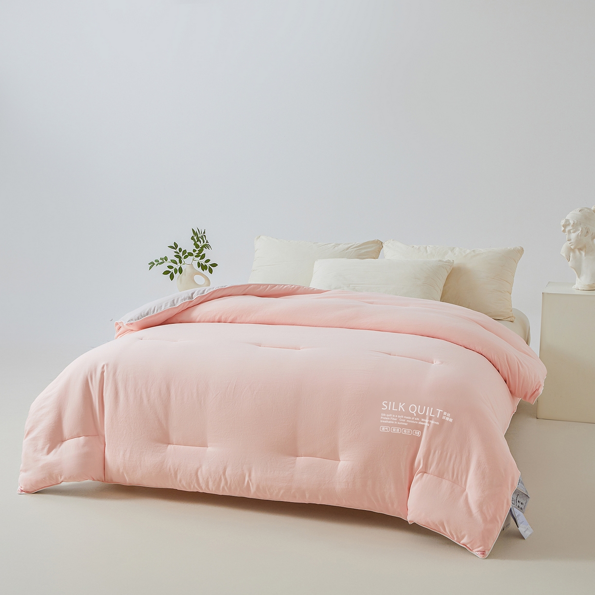 91家纺网 家纺一手货源 找家纺 芭芭棉家纺 2025新款深睡云亚朵同款星球被被子母被冬被芯 冰梅玉