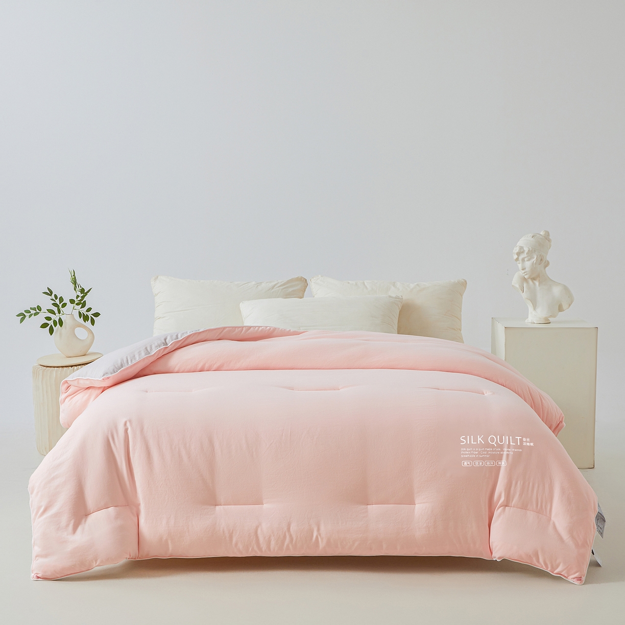 91家纺网 家纺一手货源 找家纺 芭芭棉家纺 2025新款深睡云亚朵同款星球被被子母被冬被芯 冰梅玉