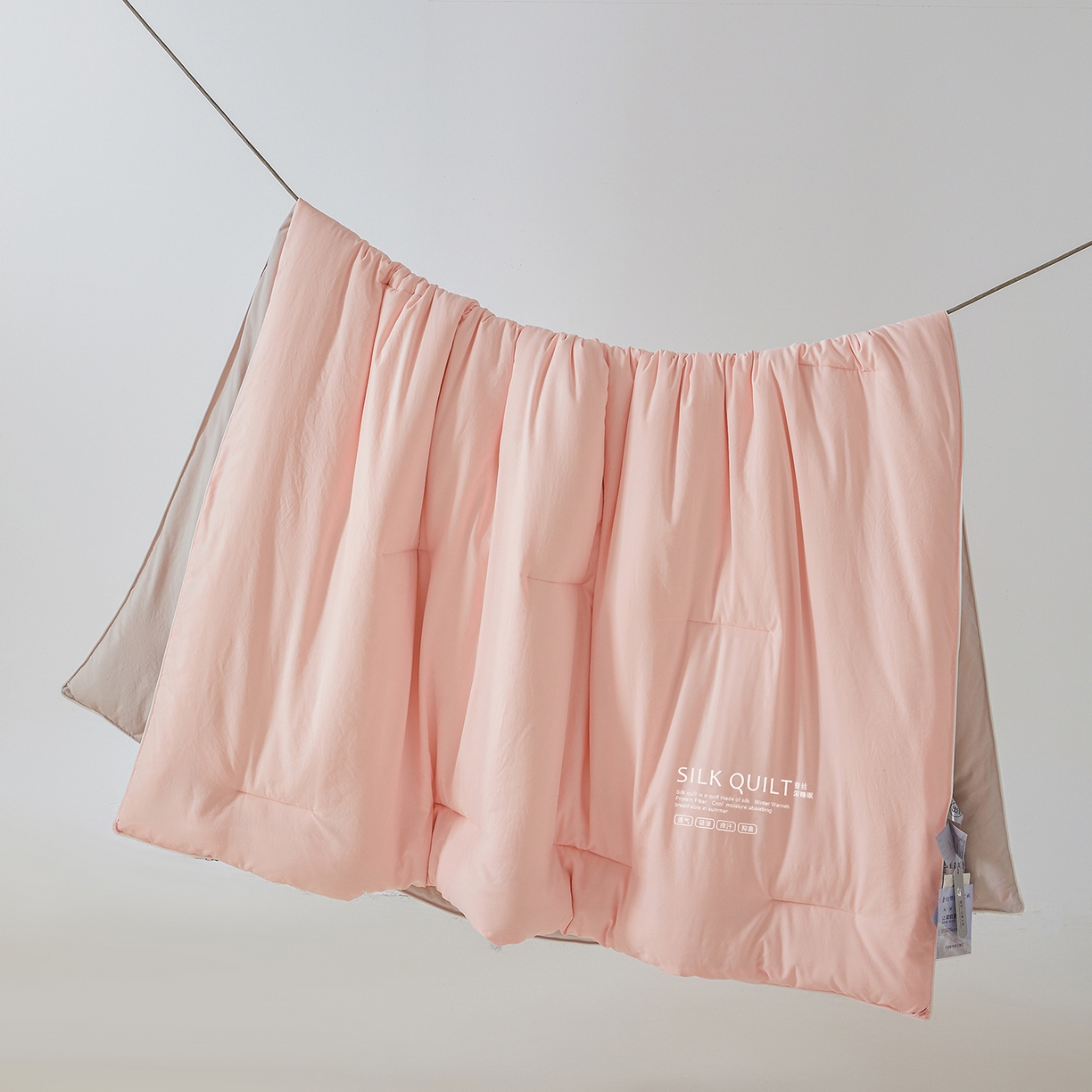 91家纺网 家纺一手货源 找家纺 芭芭棉家纺 2025新款深睡云亚朵同款星球被被子母被冬被芯 冰梅玉