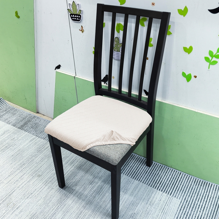 91家纺网 家纺一手货源 找家纺 （总）壹零特色家纺 TPU菱形格提花单独坐垫套 弹性饭店厨房椅面套子 伊克兰多专用椅套子