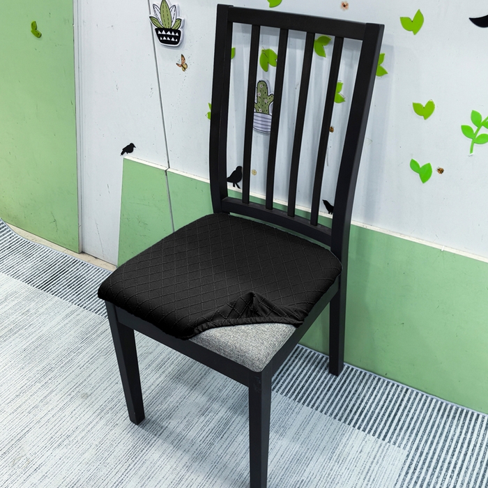 91家纺网 家纺一手货源 找家纺 （总）壹零特色家纺 TPU菱形格提花单独坐垫套 弹性饭店厨房椅面套子 伊克兰多专用椅套子