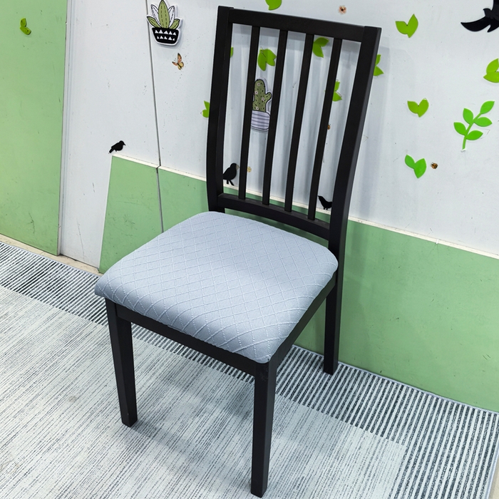 91家纺网 家纺一手货源 找家纺 （总）壹零特色家纺 TPU菱形格提花单独坐垫套 弹性饭店厨房椅面套子 伊克兰多专用椅套子