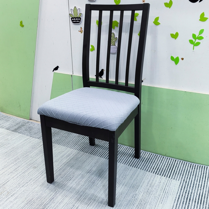 91家纺网 家纺一手货源 找家纺 （总）壹零特色家纺 TPU菱形格提花单独坐垫套 弹性饭店厨房椅面套子 伊克兰多专用椅套子