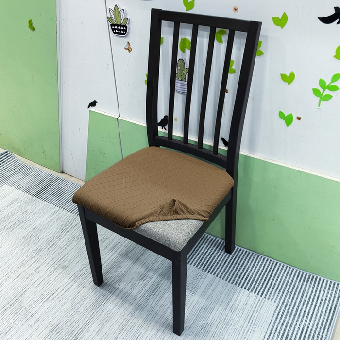 91家纺网 家纺一手货源 找家纺 （总）壹零特色家纺 TPU菱形格提花单独坐垫套 弹性饭店厨房椅面套子 伊克兰多专用椅套子