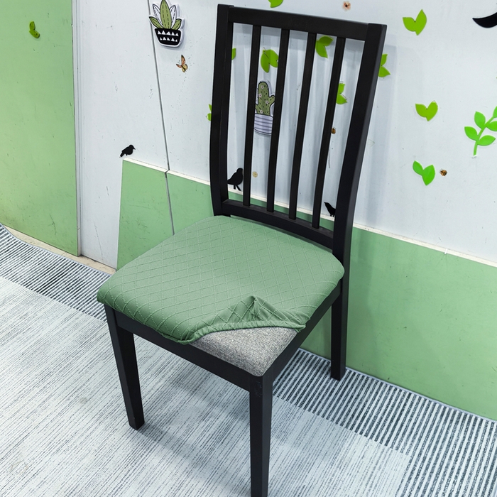 91家纺网 家纺一手货源 找家纺 （总）壹零特色家纺 TPU菱形格提花单独坐垫套 弹性饭店厨房椅面套子 伊克兰多专用椅套子