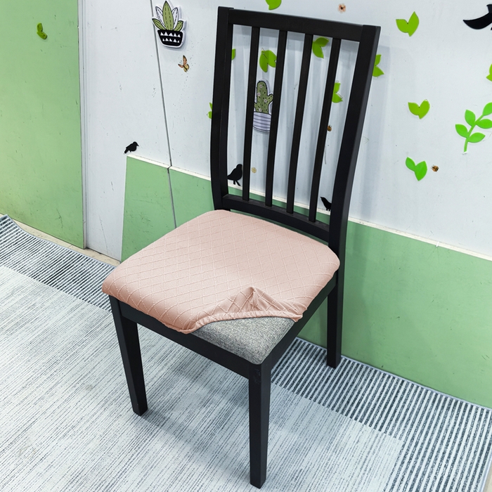 91家纺网 家纺一手货源 找家纺 （总）壹零特色家纺 TPU菱形格提花单独坐垫套 弹性饭店厨房椅面套子 伊克兰多专用椅套子