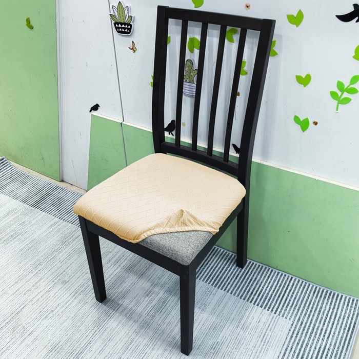 91家纺网 家纺一手货源 找家纺 （总）壹零特色家纺 TPU菱形格提花单独坐垫套 弹性饭店厨房椅面套子 伊克兰多专用椅套子