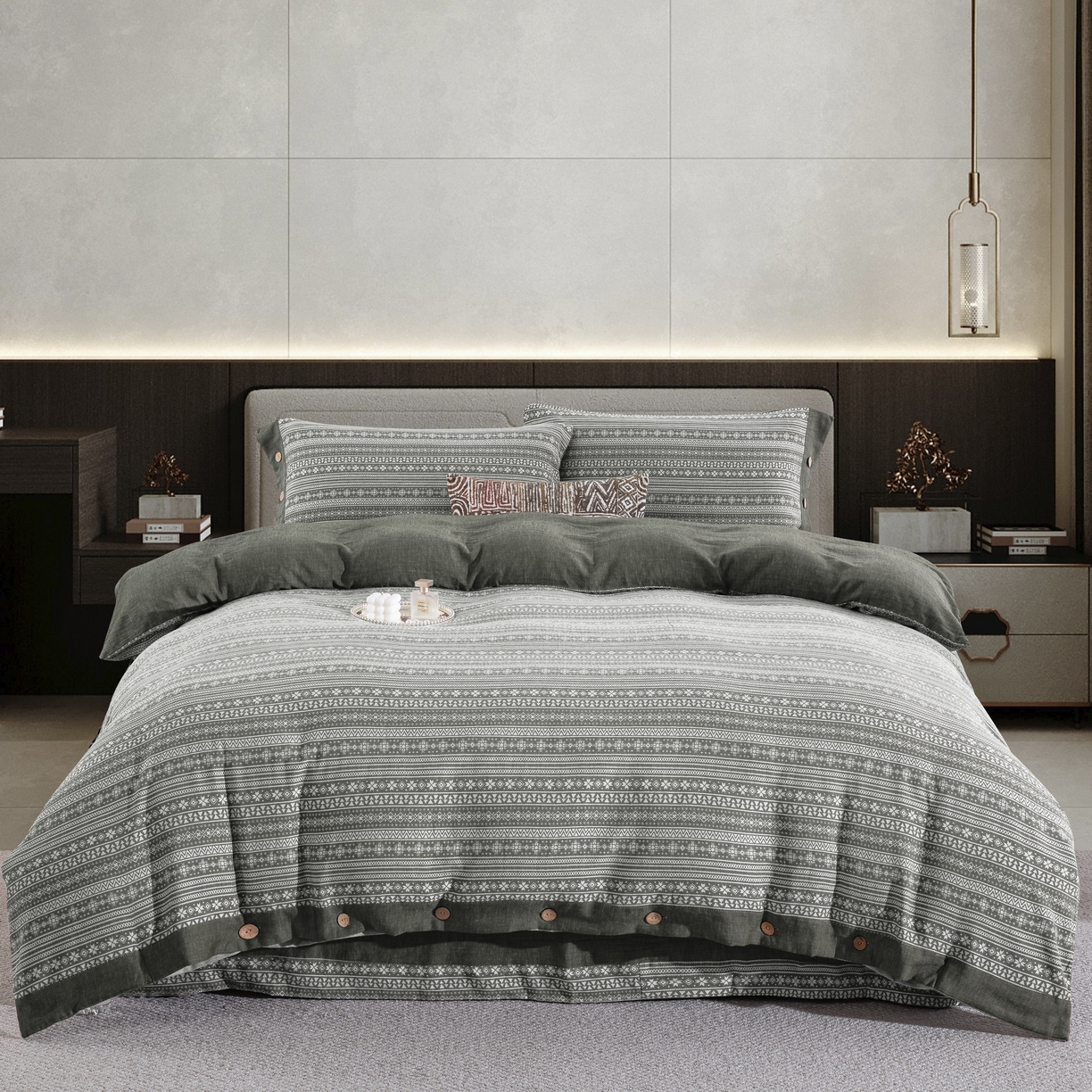 91家纺网 家纺一手货源 找家纺 （总）鲁爱家纺供货 2025新款全棉色织提花四件套