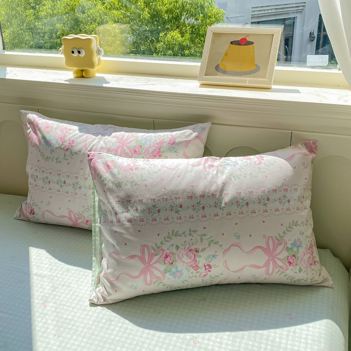 黑马家居 2025新款13070全棉田园小清新单品枕套系列 邂逅