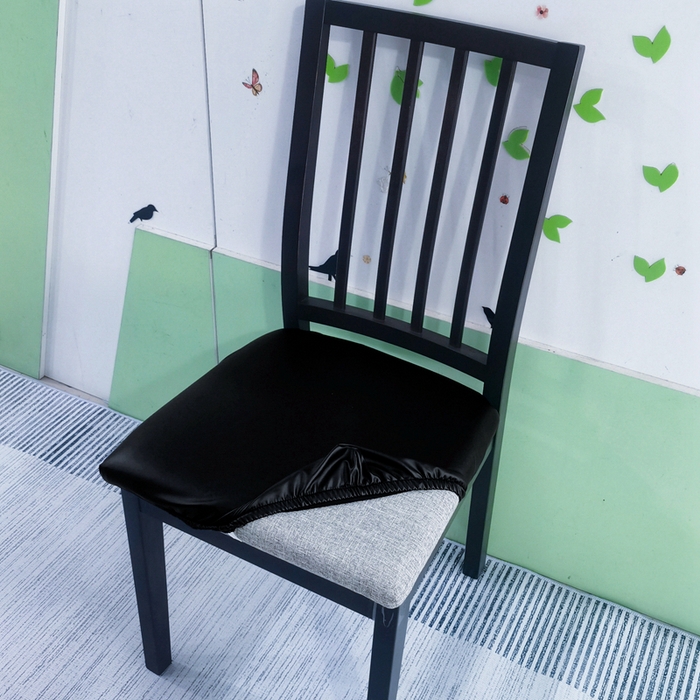 91家纺网 家纺一手货源 找家纺 （总）壹零特色家纺 弹力防水PU坐垫套 家用饭店人造革纯色椅面套 卡扣座面套