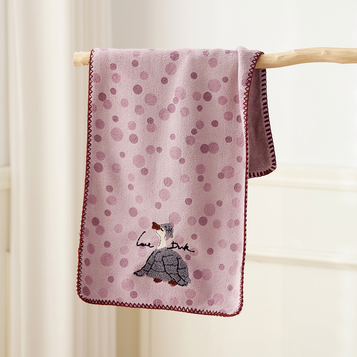 91家纺网 家纺一手货源 找家纺 （总）朴尔家纺-毛巾被 2025新款趣趣多毛巾绣勾边珊瑚绒速吸速干毛巾浴巾