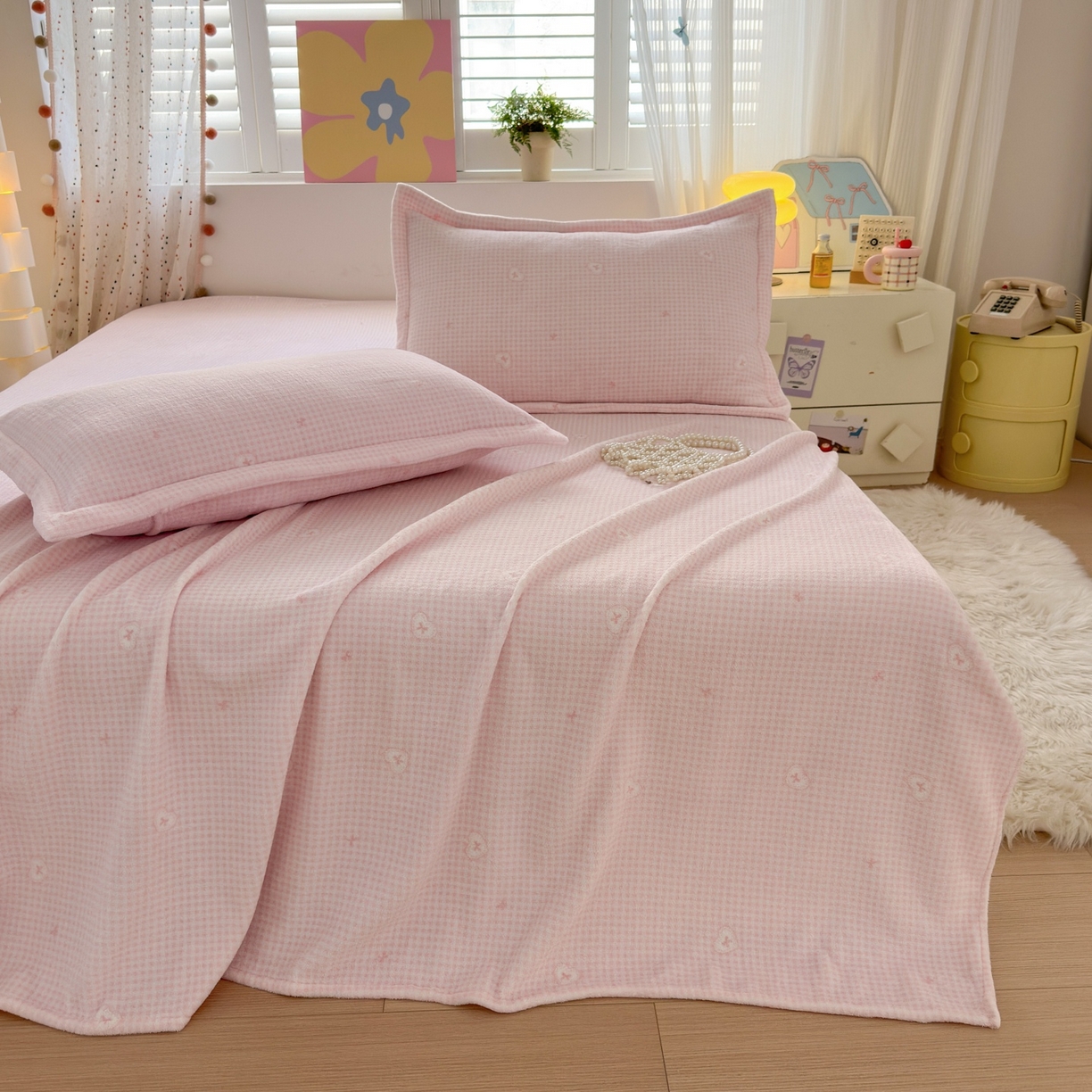 91家纺网 家纺一手货源 找家纺 （总）芙绣家纺 2025新款印花高克重牛奶绒床单系列