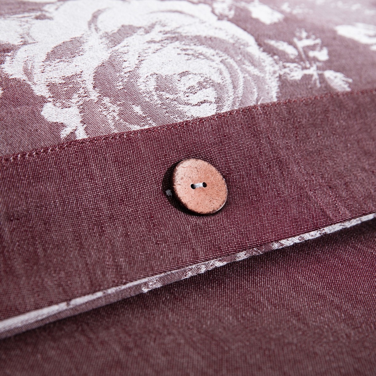 91家纺网 家纺一手货源 找家纺 鲁爱家纺供货 2025新款全棉色织提花四件套 玫瑰庄园-豆沙