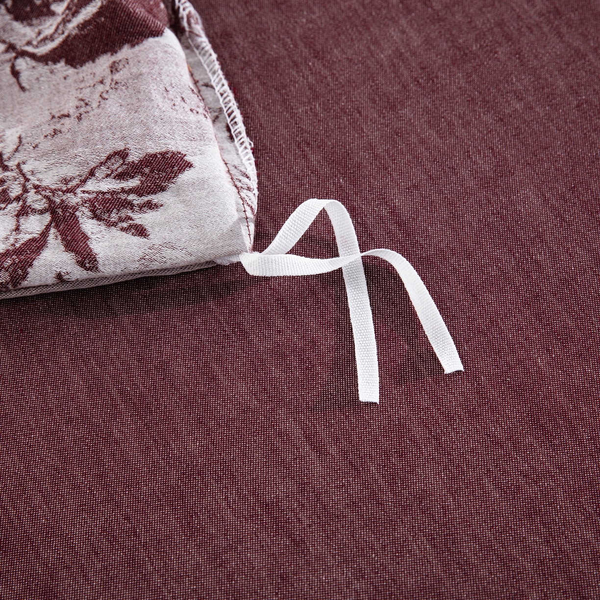 91家纺网 家纺一手货源 找家纺 鲁爱家纺供货 2025新款全棉色织提花四件套 玫瑰庄园-豆沙