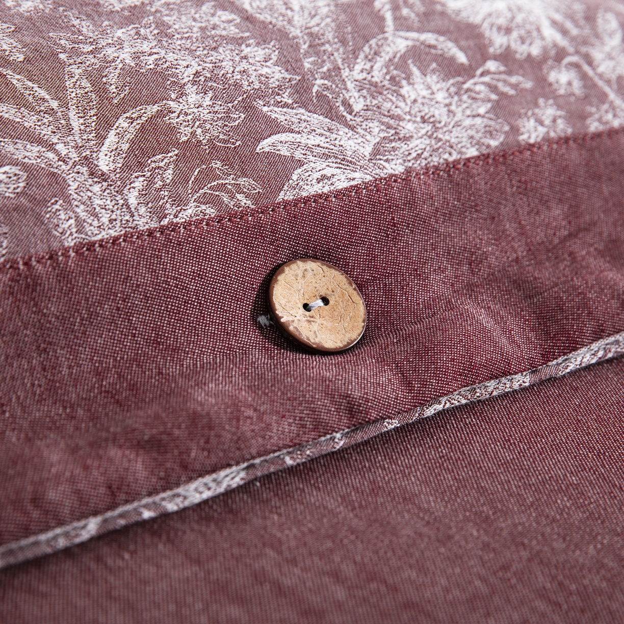 91家纺网 家纺一手货源 找家纺 鲁爱家纺供货 2025新款全棉色织提花四件套 风华正茂-豆沙