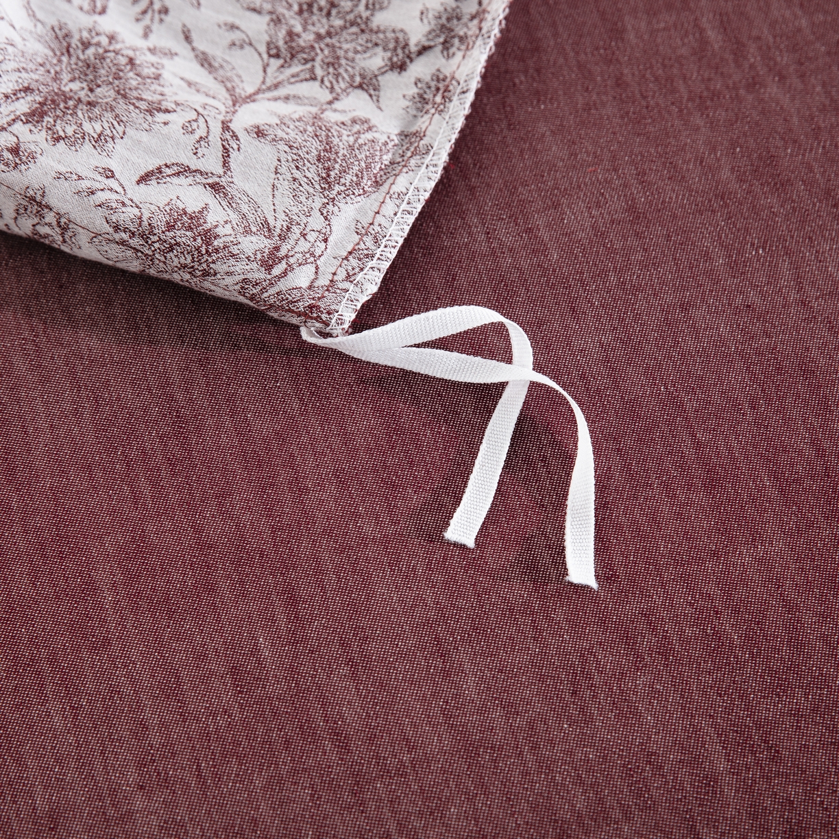 91家纺网 家纺一手货源 找家纺 鲁爱家纺供货 2025新款全棉色织提花四件套 风华正茂-豆沙