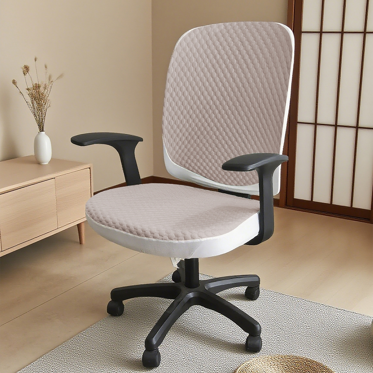 91家纺网 家纺一手货源 找家纺 （总）壹零特色家纺 2025新款冰豆豆分体椅套坐垫套单品座椅套单件座椅套