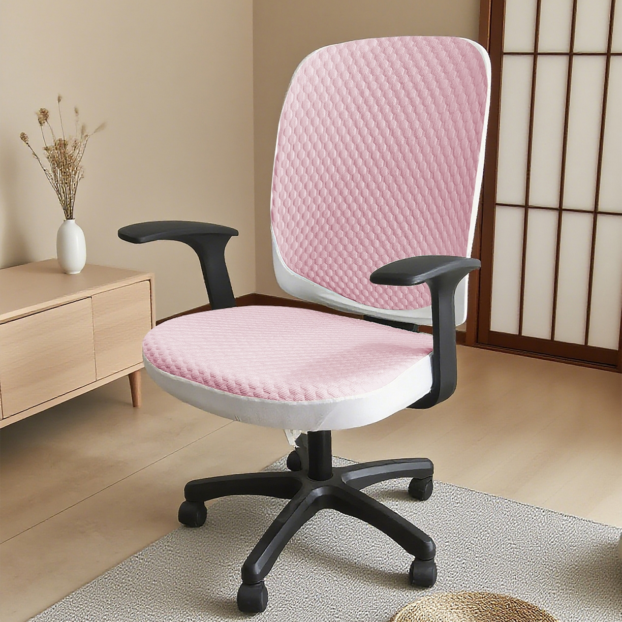 91家纺网 家纺一手货源 找家纺 （总）壹零特色家纺 2025新款冰豆豆分体椅套坐垫套单品座椅套单件座椅套