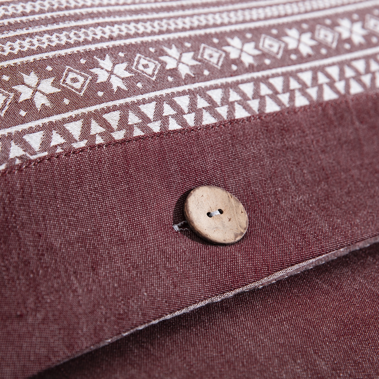 91家纺网 家纺一手货源 找家纺 鲁爱家纺供货 2025新款全棉色织提花四件套 布拉格-豆沙