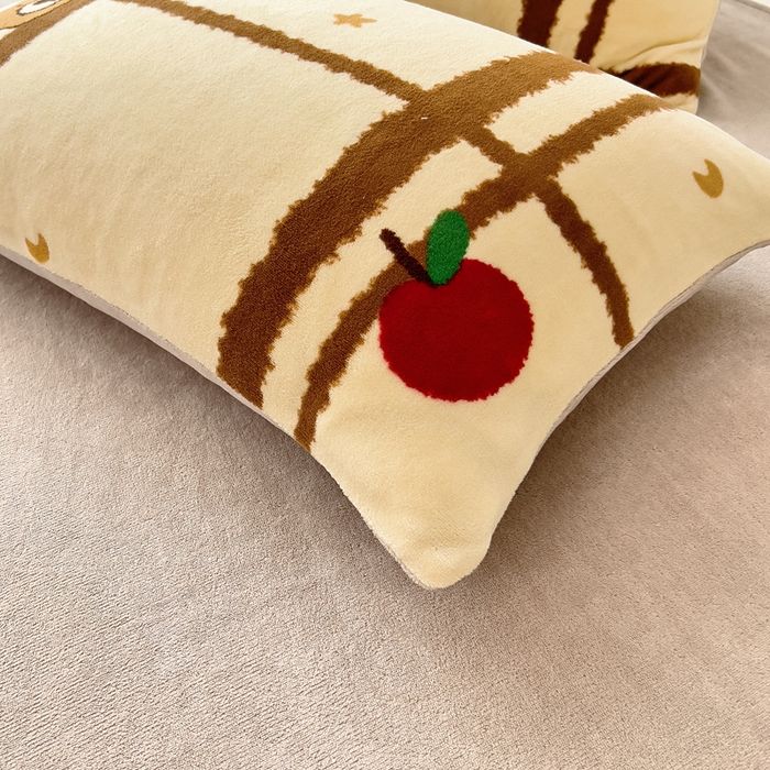 91家纺网 家纺一手货源 找家纺 找底底家纺 2025新款牛奶绒四件套（日发50套优惠8元一套） 格子熊