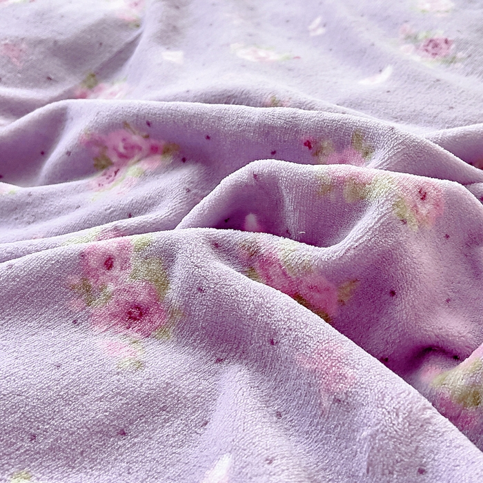 91家纺网 家纺一手货源 找家纺 找底底家纺 2025新款牛奶绒四件套（日发50套优惠8元一套） 花田薰衣草