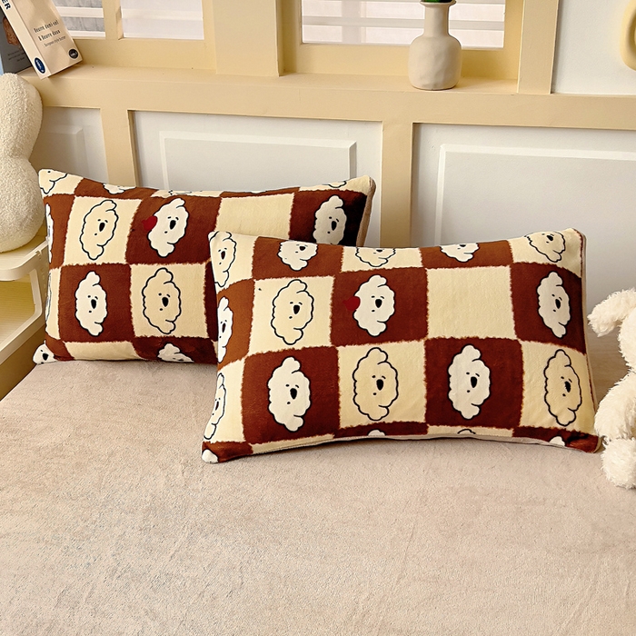 91家纺网 家纺一手货源 找家纺 找底底家纺 2025新款牛奶绒四件套（日发50套优惠8元一套） 可可奶格