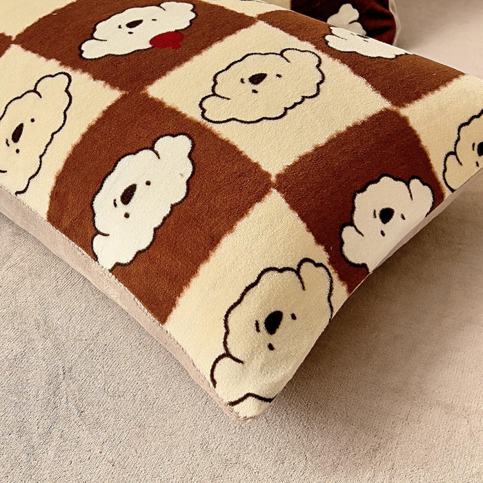 91家纺网 家纺一手货源 找家纺 找底底家纺 2025新款牛奶绒四件套（日发50套优惠8元一套） 可可奶格