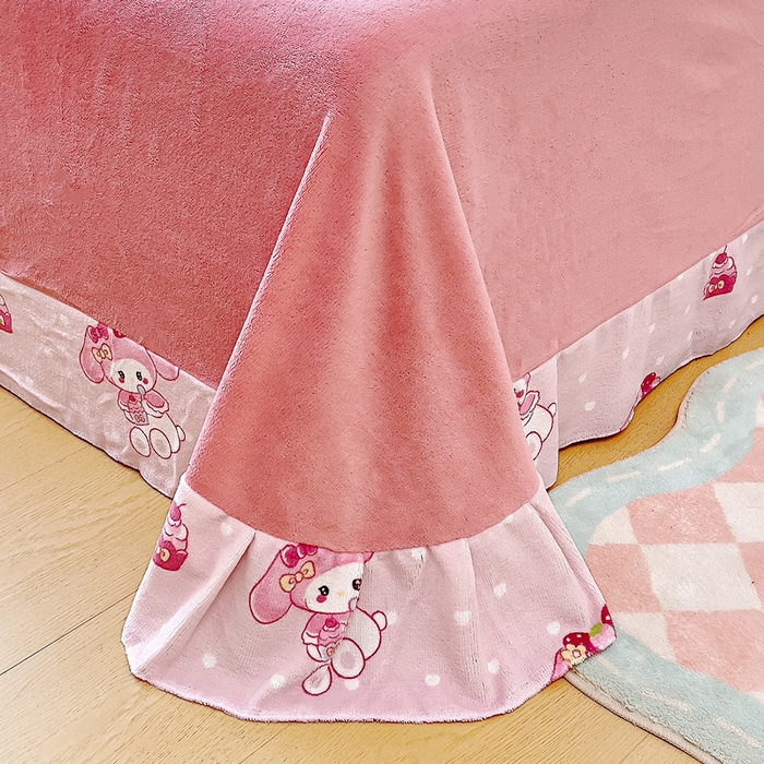 91家纺网 家纺一手货源 找家纺 找底底家纺 2025新款牛奶绒四件套（日发50套优惠8元一套） 美乐蒂