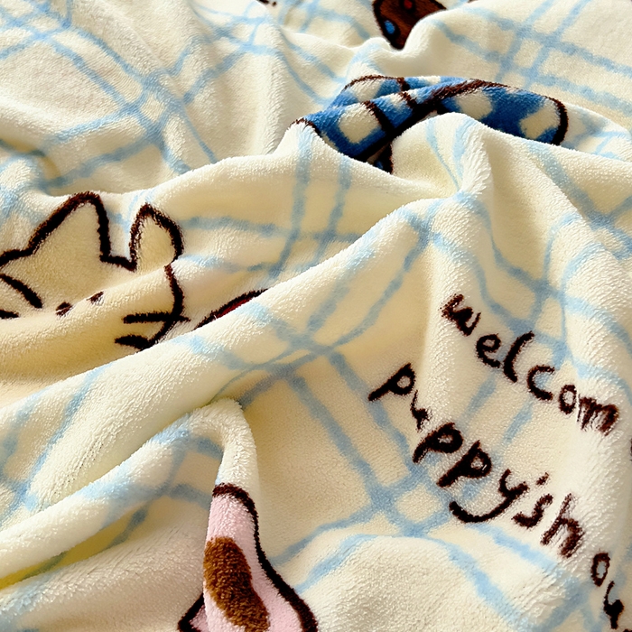 91家纺网 家纺一手货源 找家纺 找底底家纺 2025新款牛奶绒四件套（日发50套优惠8元一套） 奶糖小镇