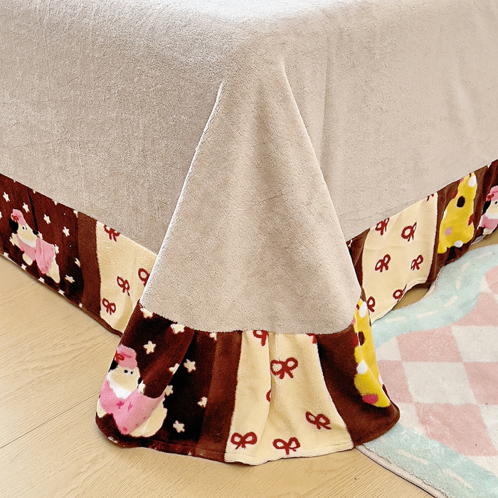 91家纺网 家纺一手货源 找家纺 找底底家纺 2025新款牛奶绒四件套（日发50套优惠8元一套） 巧克力布丁