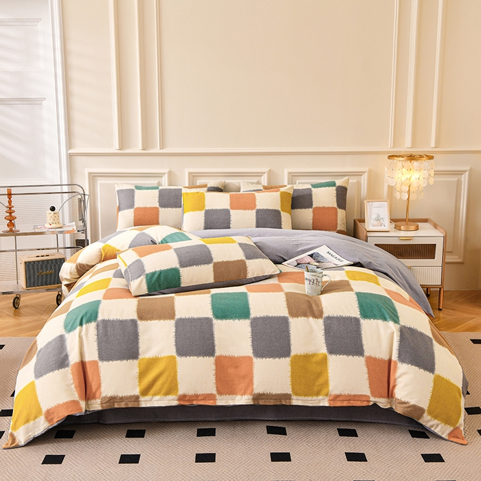 91家纺网 家纺一手货源 找家纺 （总）宇彬家纺 2025新款秋冬全棉纯棉精梳生态原棉印花加厚磨毛被套单被套被套单件单品被套