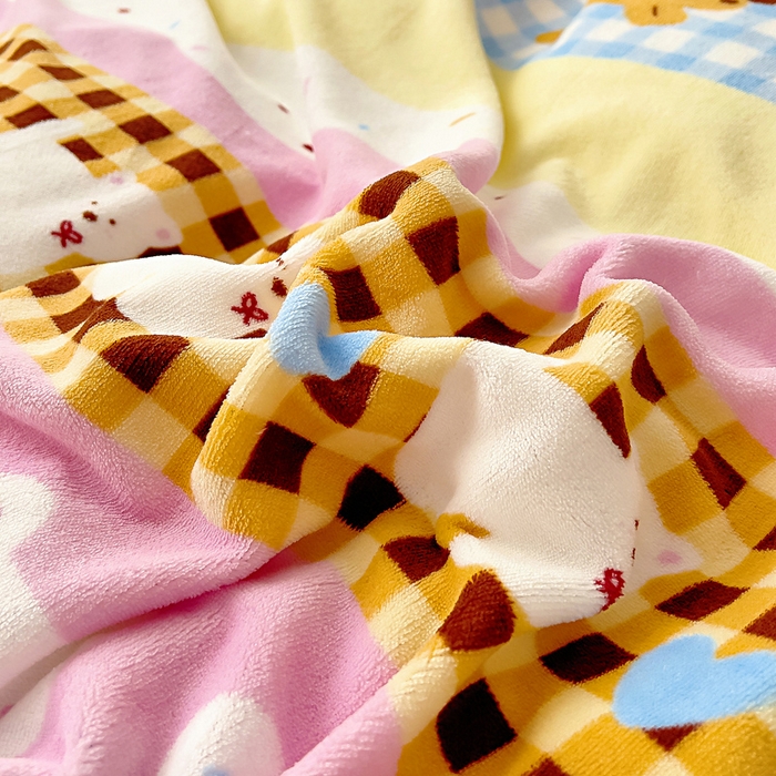 91家纺网 家纺一手货源 找家纺 找底底家纺 2025新款牛奶绒四件套（日发50套优惠8元一套） 小狗巴士