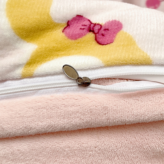 91家纺网 家纺一手货源 找家纺 找底底家纺 2025新款牛奶绒四件套（日发50套优惠8元一套） 樱桃兔