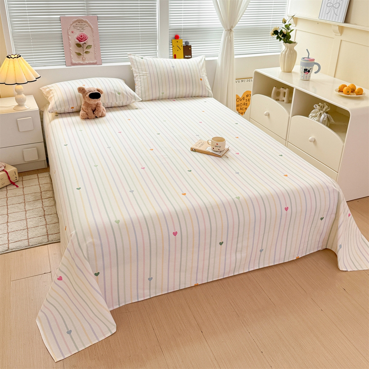 91家纺网 家纺一手货源 找家纺 （总）名兮家居 2025秋冬新款100%全棉纯棉磨毛单床单 床单单件