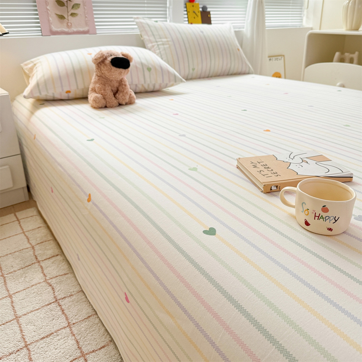 91家纺网 家纺一手货源 找家纺 （总）名兮家居 2025秋冬新款100%全棉纯棉磨毛单床单 床单单件