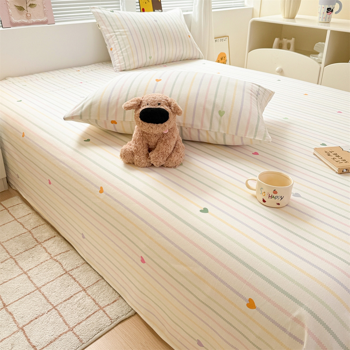 91家纺网 家纺一手货源 找家纺 （总）名兮家居 2025秋冬新款100%全棉纯棉磨毛单床单 床单单件