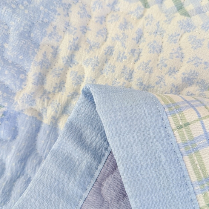 91家纺网 家纺一手货源 找家纺 （总）999家纺 2025秋冬新款A类云感原麻双层纱床盖三件套四季通用炕盖夹棉床单床褥(提供买家秀)-简约款