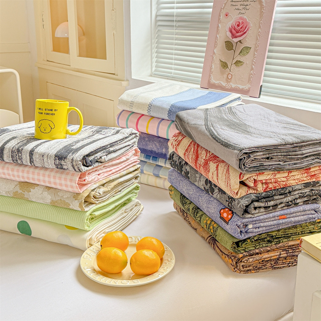 名兮家居 2025秋冬新款100%全棉纯棉磨毛单床单 床单单件 组合图仅供展示不可下单