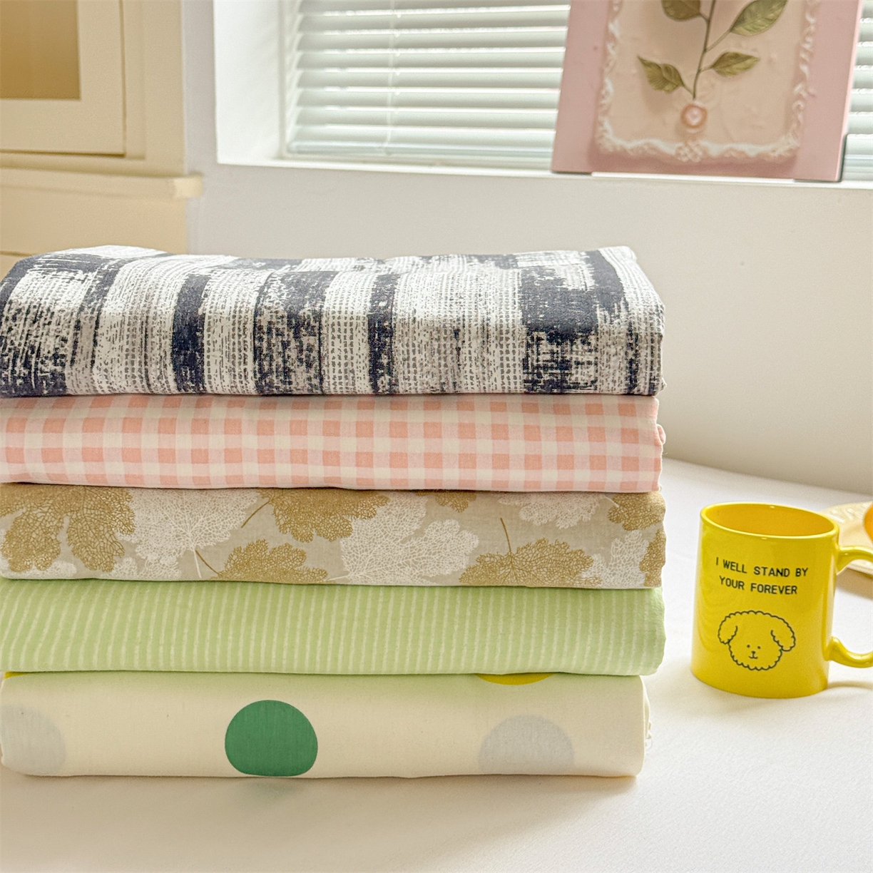 91家纺网 家纺一手货源 找家纺 名兮家居 2025秋冬新款100%全棉纯棉磨毛单床单 床单单件 组合图仅供展示不可下单